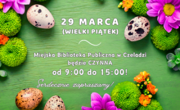 Zmiana godzin otwarcia biblioteki w Wielki Piątek